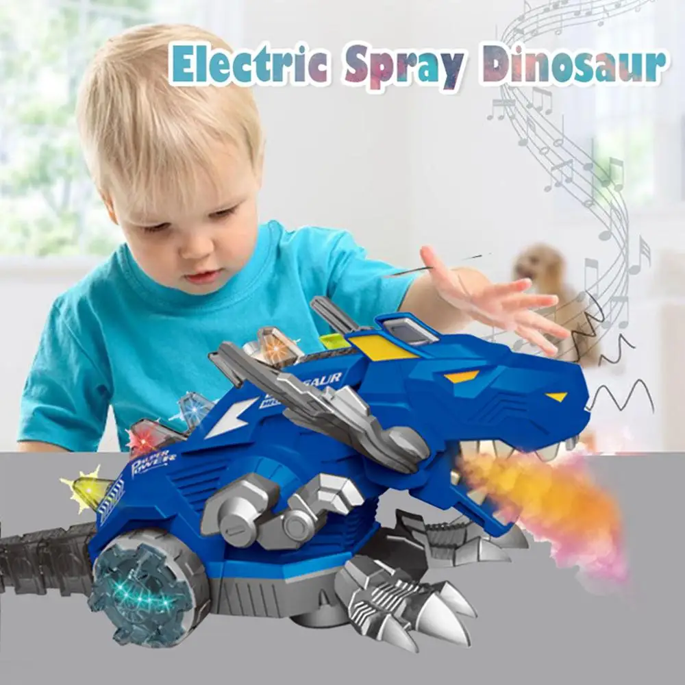 Электронные ходячие спрей динозавры игрушки робот мультяшный Электрический