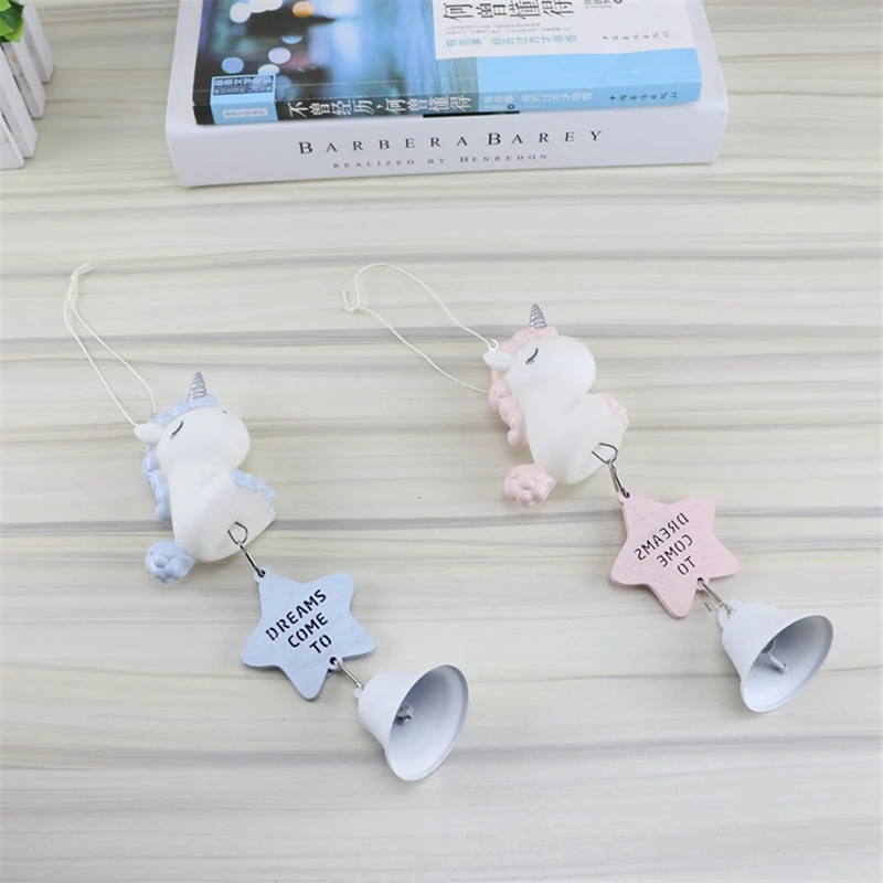Мультяшный Единорог подвеска колокольчик креативная Подвеска для девочек