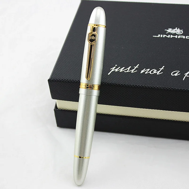Jinhao 159 Nib металлическая авторучка роскошный бренд бизнес чернила для письма ручки для школы офисные канцелярские принадлежности - Цвет: L