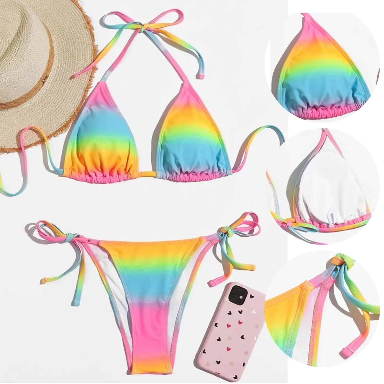 

Треугольники купальник Для женщин сексуальные купальники бикини купальный костюм с пуш-ап тай-дай; Высокие ботинки со шнуровкой; Ногу с при...