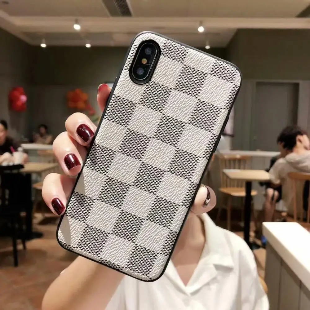 Classic flower Trellis phone case for iphone11/11 Pro/11 Pro Max fashion Business style PC+TPU iphoeX XR XS MAX 6 6s 7 8plus |