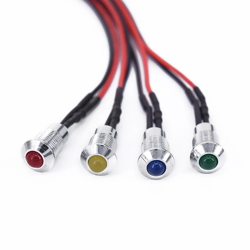 

Repair LED Indicator Lights Lamp Parts Pilot Replacement Spare 4pcs 5mmx7mm