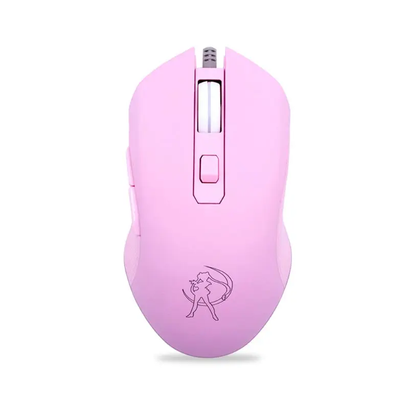 

Gaming Mouse Silent Click 7 Colors LED Light Optical Game Mice Ergonomic USB Wired with 3200 DPI and 6 Buttons for PC Computer L