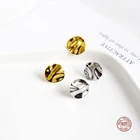 LKO Настоящее серебро 925 пробы, золотые  серебряные серьги, модные нерегулярные серьги-гвоздики для женщин, серьги, ювелирные изделия, бесплатная доставка