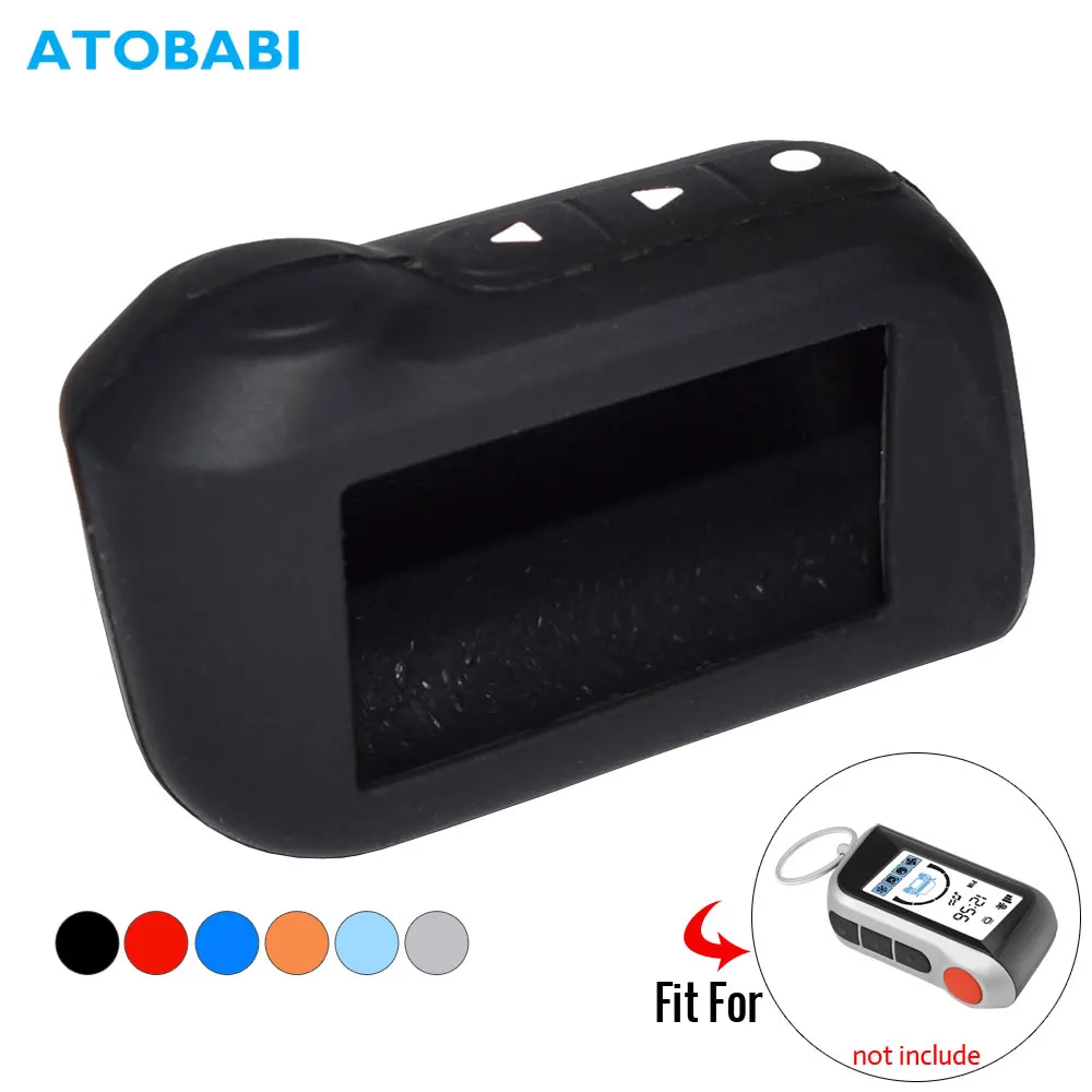 ATOBABI Силиконовый ключ чехол для StarLine A39 A96 A93 A36 A63 2 Автомобильный пульт дистанционного управления ЖК-дисплей двухполосная Автомобильная сигнализация Системы ЖК-дисплей силикагель дистанционного Управление брелок крышка