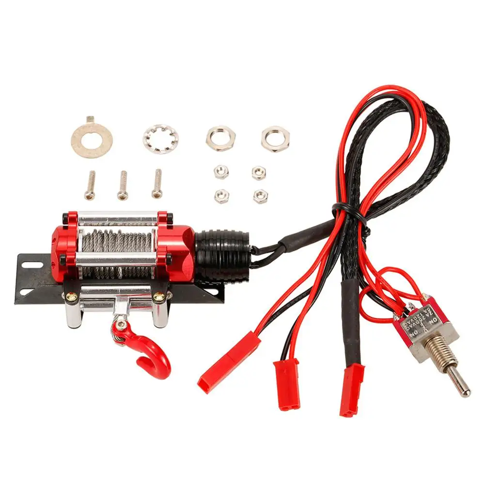 

Metal Steel Wired Automatic Simulated Winch Toy for 1/10 Traxxas HSP Redcat HPI TAMIYA Axial SCX10 RC4WD D90 RC Car