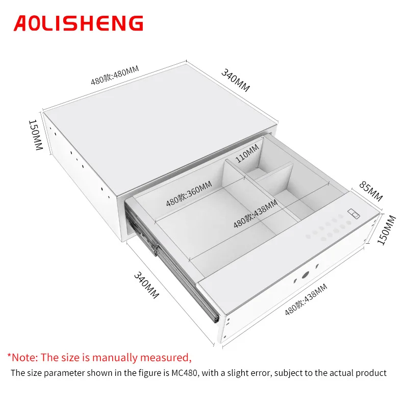 AOLISHENG пароль и отпечаток пальца Блокировка ящика для шкафа высокая