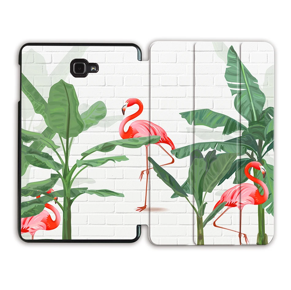 SS15 Чехол MTT с фламинго для samsung Galaxy Tab A A6, 10,1 дюймов, Складной флип-чехол из полиуретановой кожи для планшета, чехол T580 T585 T580N T585N Funda - Цвет: SS15