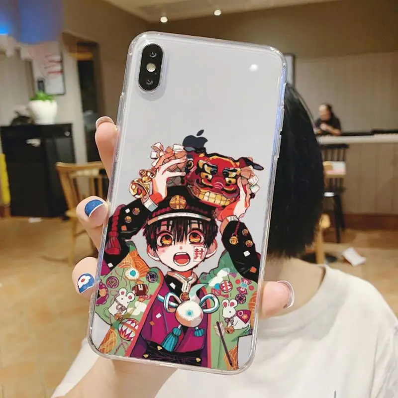 

japan anime Toilet Bound Hanako Kun Phone Case Transparent for iPhone 6 7 8 11 12 s mini pro X XS XR MAX Plus