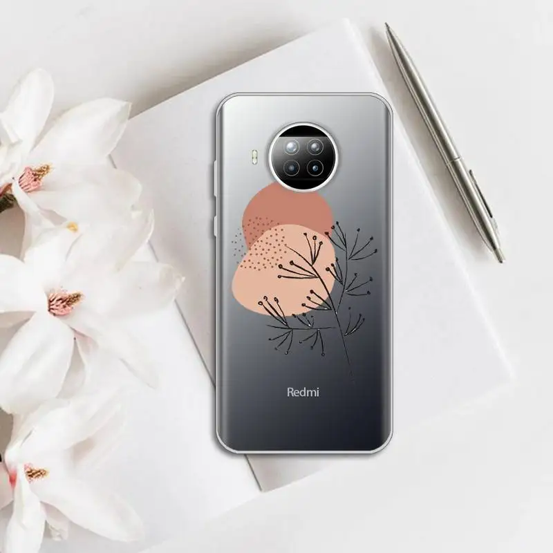 

Art leaf flower design retro Phone Case Transparent for Xiaomi mi note 10 8 9 t HUAWEI p30 40 11 Samsung S 8 9 10 20 pro lite