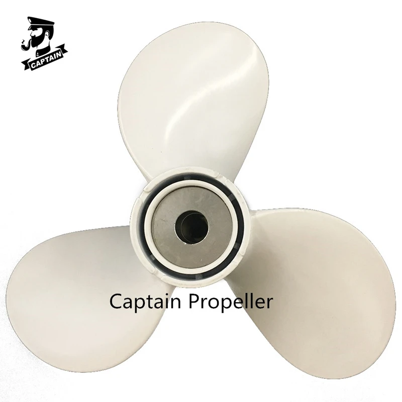

40HP Outboard propeller Fit Yamaha Outboard Engines 11 1/2x11-H 676-45941-62-EL Pin Drive 40HP Aluminum Spline RH