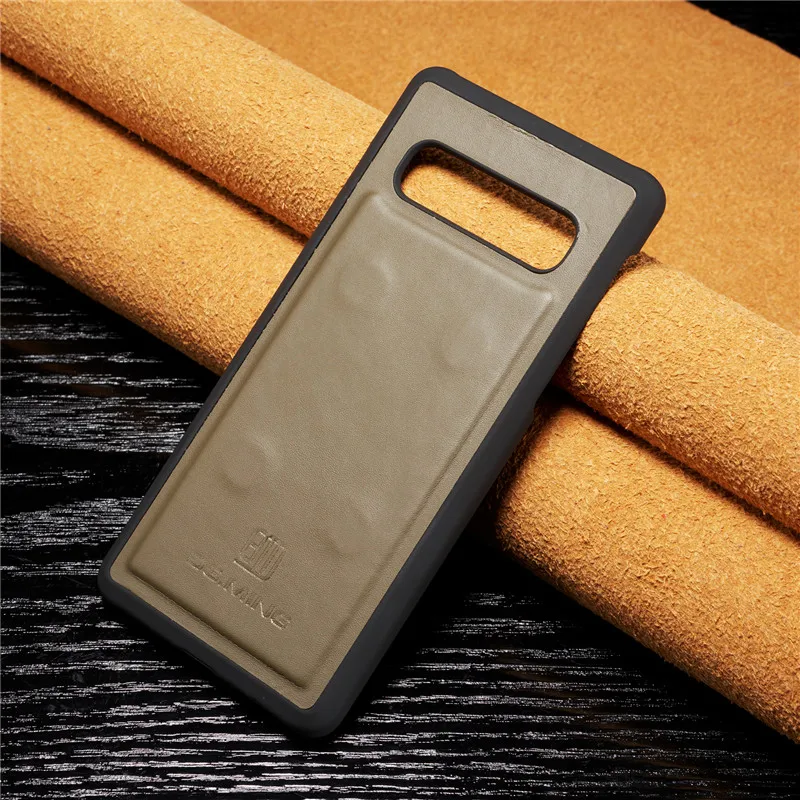 Роскошный кожаный чехол S10plus для samsung Galaxy S8, S9, S10 Plus, S10E, Note 9, 8, S7 Edge, Магнитный съемный флип-Кошелек, Чехол для карт