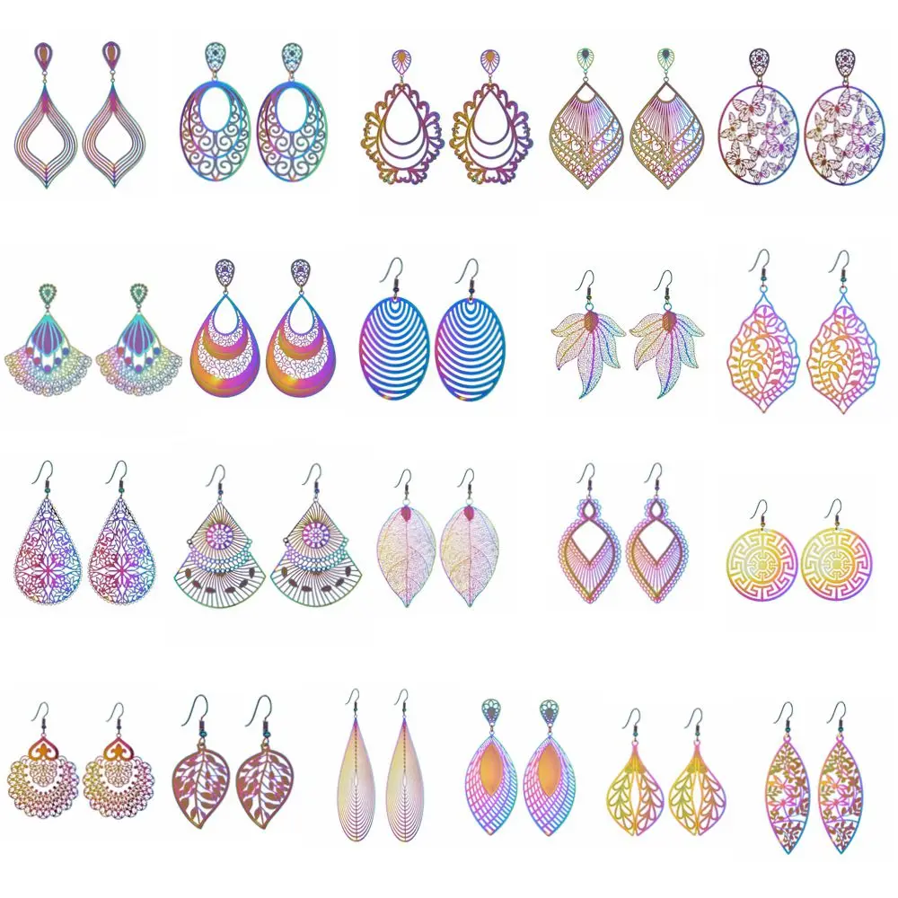 Новый Модный корейский геометрической формы Форма нержавеющая сталь серьги 2019