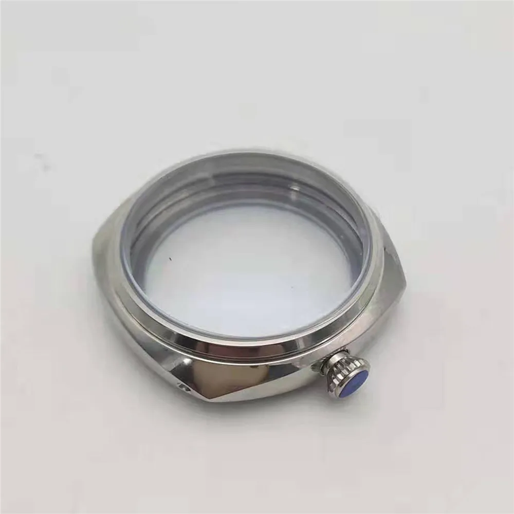 

45mm Stainless Steel Hand-Winding Polished Watch Case for ETA 6497 6498 For ST36 Watch Movement Repair Parts mi band 5 strap