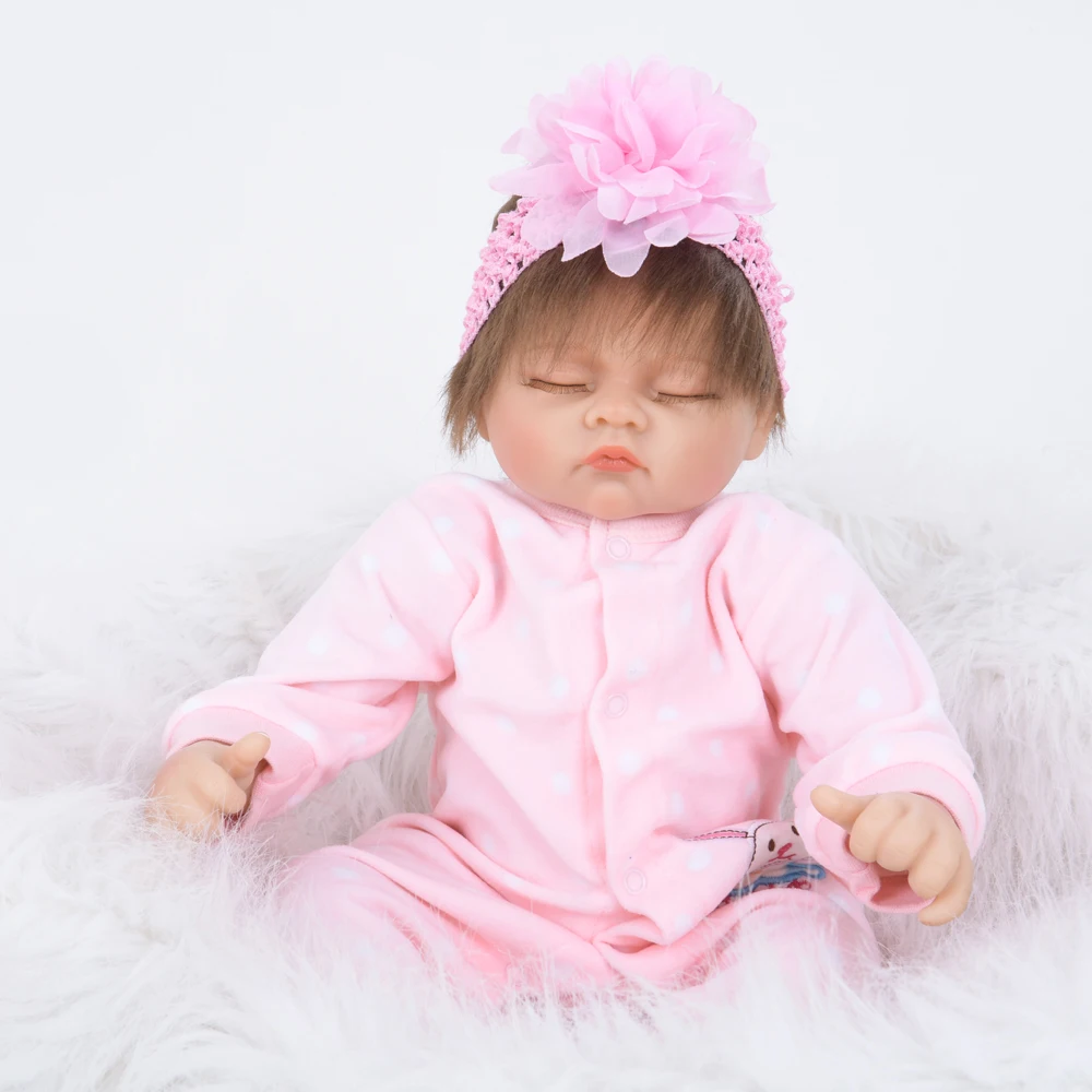 50cm Cloth Body Reborn Baby Doll Newborn Lifelike Realistic Cute Babies Princess Birthday Holiday Gift | Игрушки и хобби