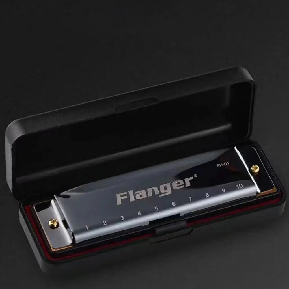 Flanger 10 отверстий 20 C тон диатонический Блюз гармоника Стандартный рот ключ орган с
