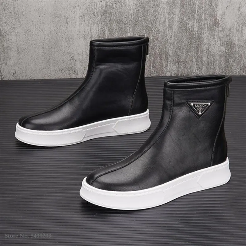 Новое поступление ботинки на молнии в британском стиле мужская повседневная
