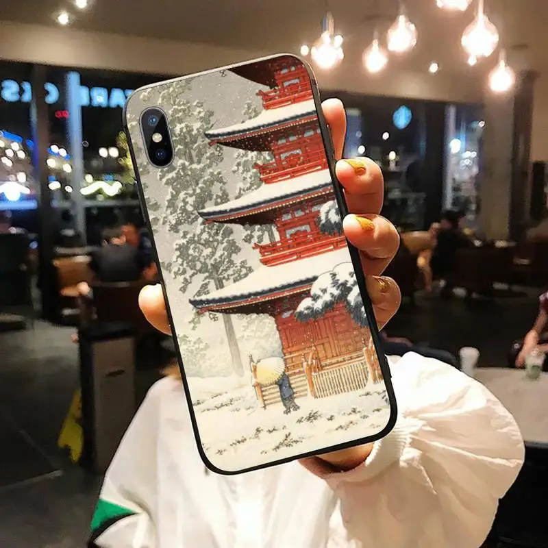 

Ukiyo-e Tokyo retro Japanese Art Phone Case for iPhone 11 12 pro XS MAX 8 7 6 6S Plus X 5S SE 2020 XR luxury design coque shell