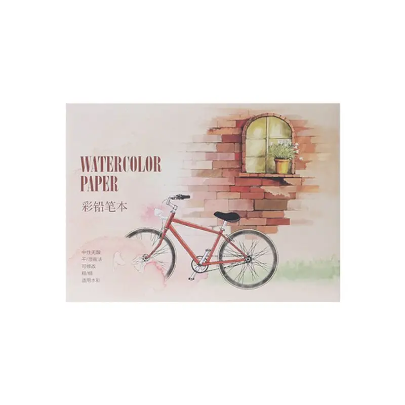 

12Sheet A5/A6 Watercolor Sketchbook Paper for Drawing Painting Color Pencil Book