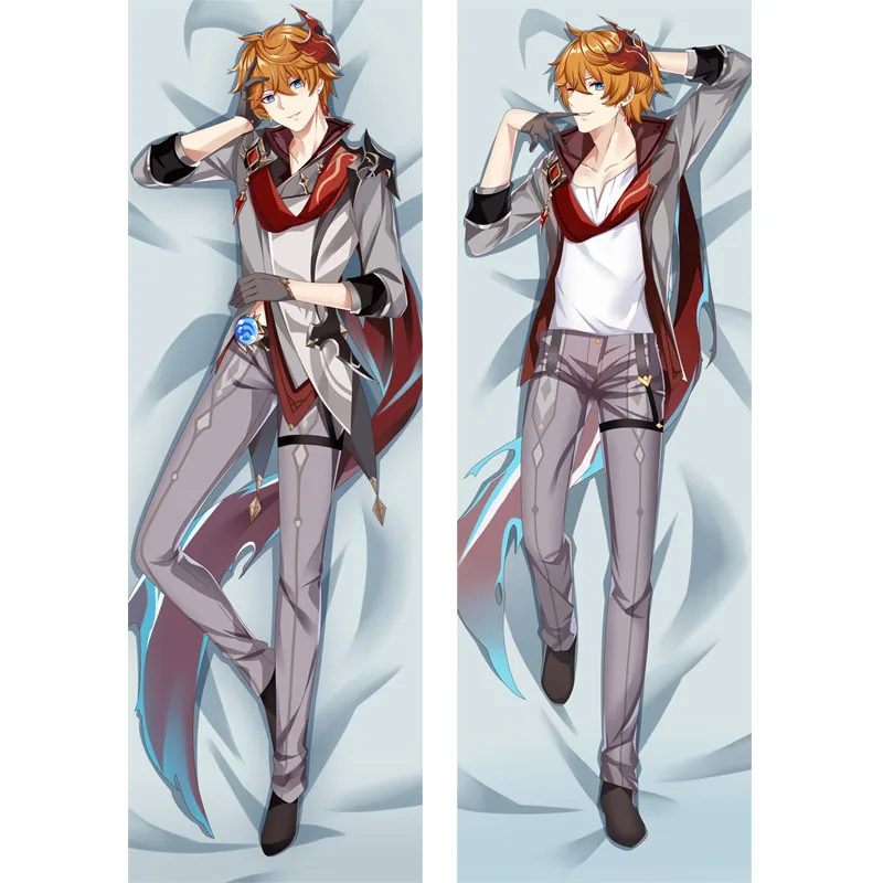 

Wholesale Anime Game Genshin Impact Dakimakura Tartaglia Cosplay Hugging Body Otaku Pillow Cover DIY Custom Bedding Pillowcase