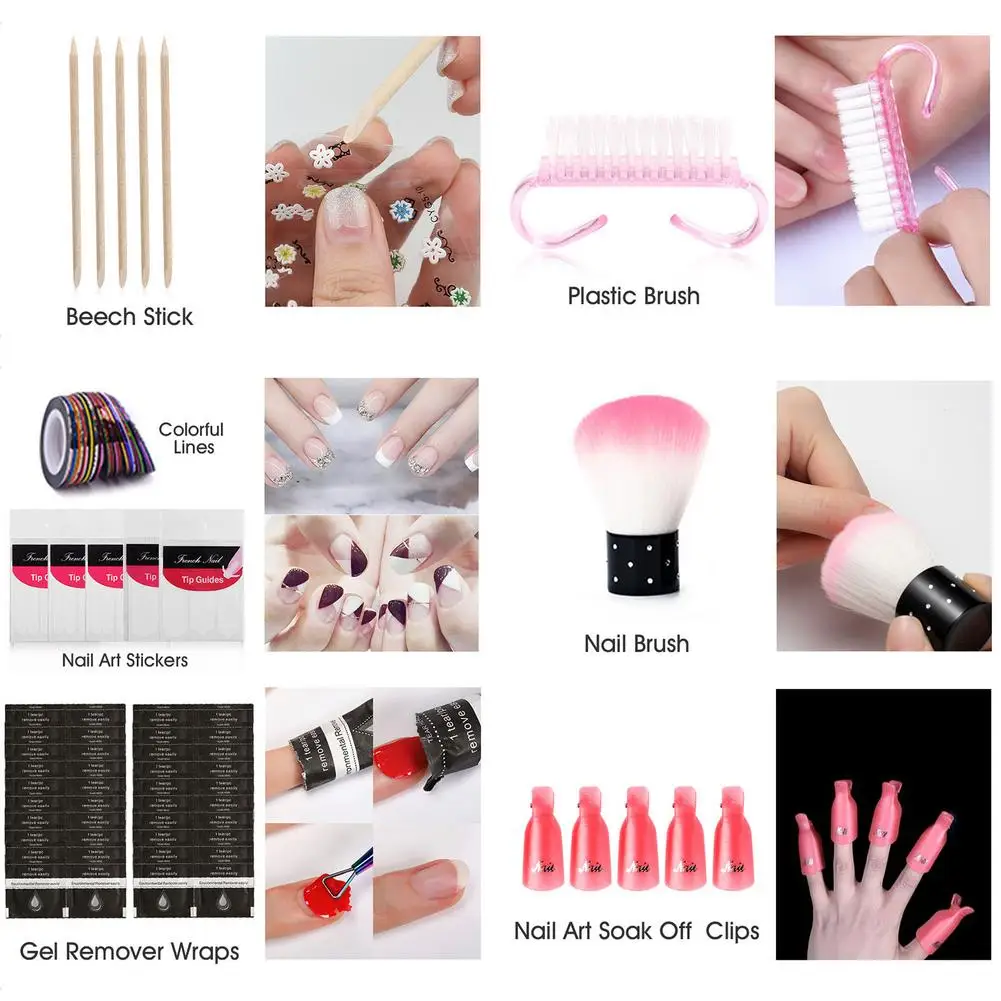 

Nail Extension Gel Set Poly Nail Gel Kit Nail Art Starter Set Gel Kit Polish Set Professional Home DIY