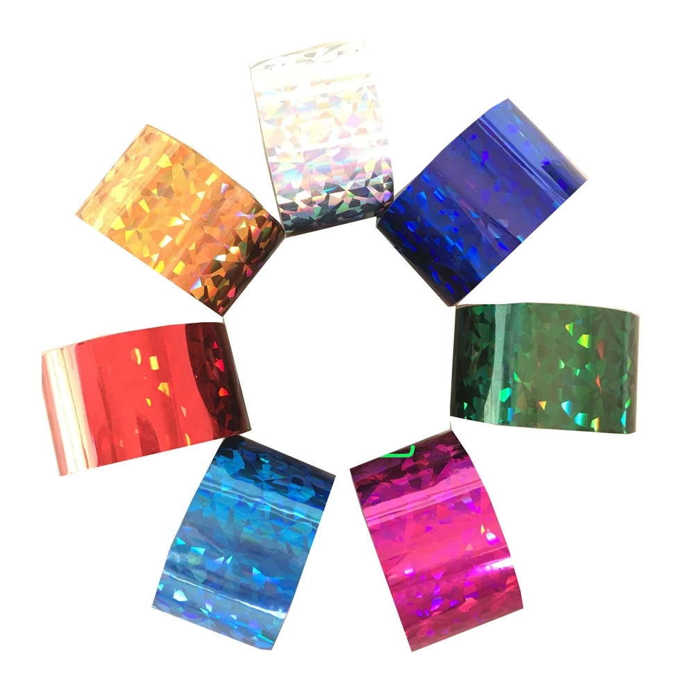 Голографические переводные наклейки для ногтей 1 рулон цветной хамелеон 120 м * 4 см