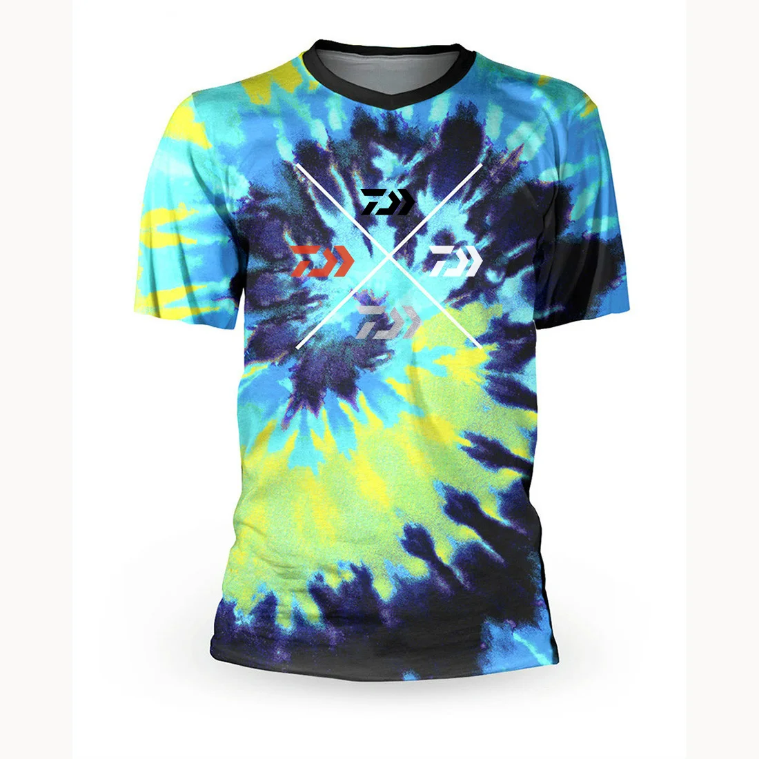 Футболка для рыбалки DAIWA летняя дышащая быстросохнущая футболка мужская