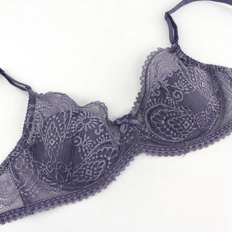 Beauwear французский стиль легкий вес женский кружевной бюстгальтер дышащий сзади застежка регулируемый ремень мягкое Глубокий V тонкое нижнее белье Топ
