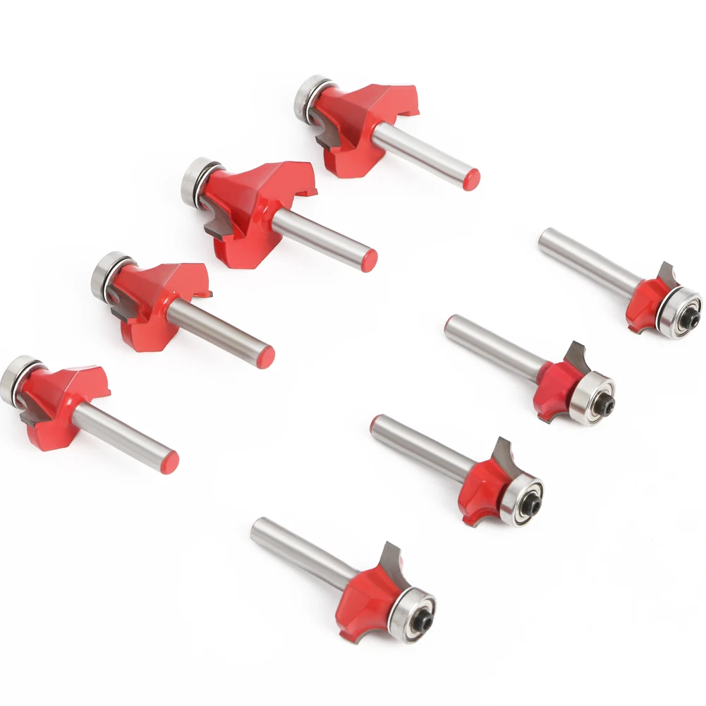 Концевая фреза с хвостовиком 1/4 и 6 мм круглой головкой подшипником для