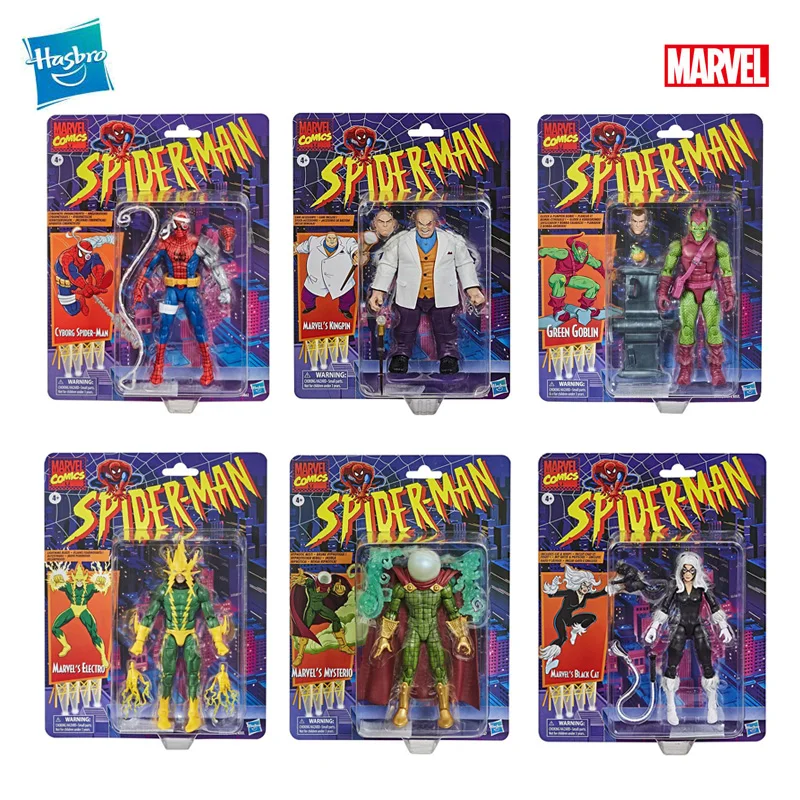

6inch Hasbro Marvel Legends Spider-Man Green Goblin Electro Daredevil Action Figure PVC Collection Model Toy For Kids Gift