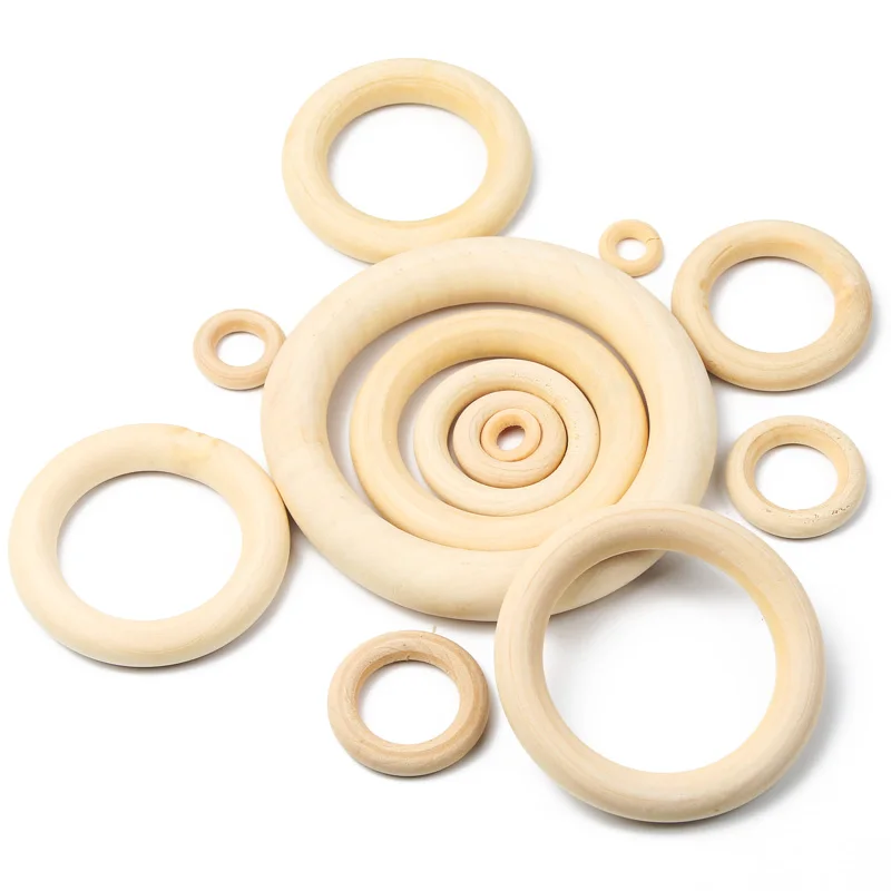 

Круглые деревянные кольца-прорезыватели для зубов из натурального дерева, без свинца, ручная работа, фотоэлементы, 12-100 мм, 1-30 шт.