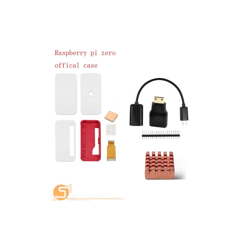 Бесплатная доставка Официальный чехол Raspberry Pi Zero + адаптер HDMI USB радиатор 2 * 20pin |