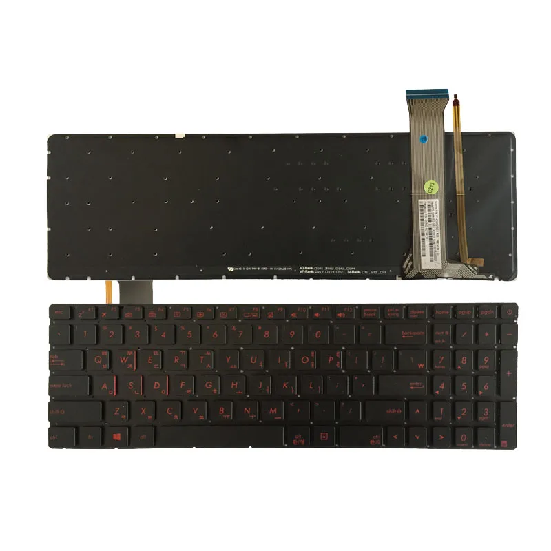 Корейская Клавиатура для ноутбука ASUS GL551 GL551J GL551JK GL551JM GL551JW GL551JX N551 G551 GL552 GL552J GL552JX
