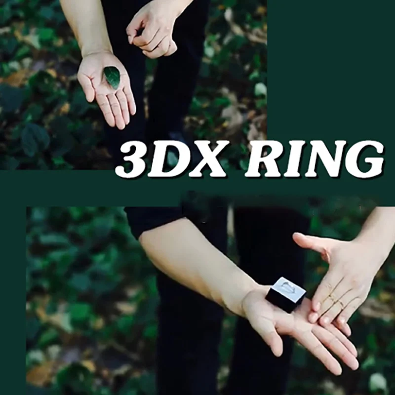 

3DX Ring by Shawn Lee Magic Tricks Left to Ring Box Appearing Ring Magician Close Up Street Gimmicks Illusions Props Romantic