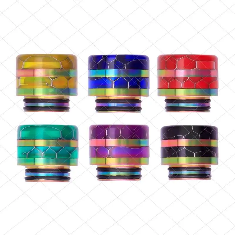 

Wide bore 810 rainbow snake skin stainless steel Drip tip for Geekvape Obelisk Tank/Odan Mini/Odan Tank/SnowWolf Wolf Tank