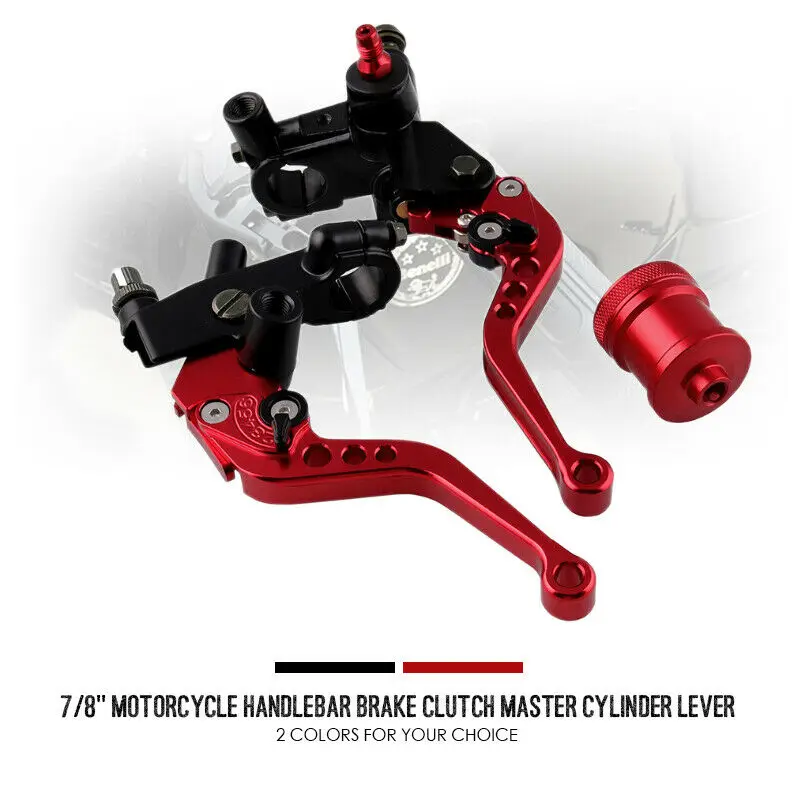 1 пара 7/8 ''мотоцикл ручка управления главный цилиндр тормозной муфты для