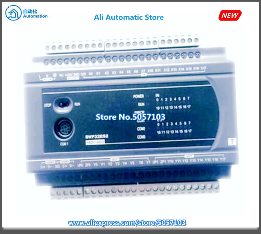 DVP32ES200T 32 точка хост 16DI 16DO Силовые транзисторы NPN 24VDC 0.5A 2 х канальный 100K Вход Выход