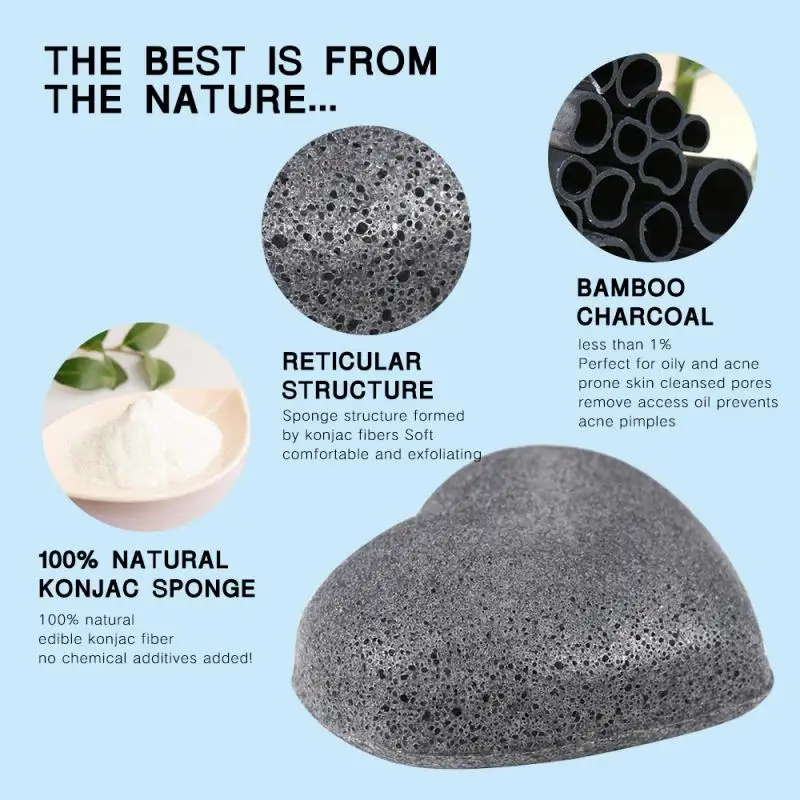 Губка в форме сердца 7 цветов |