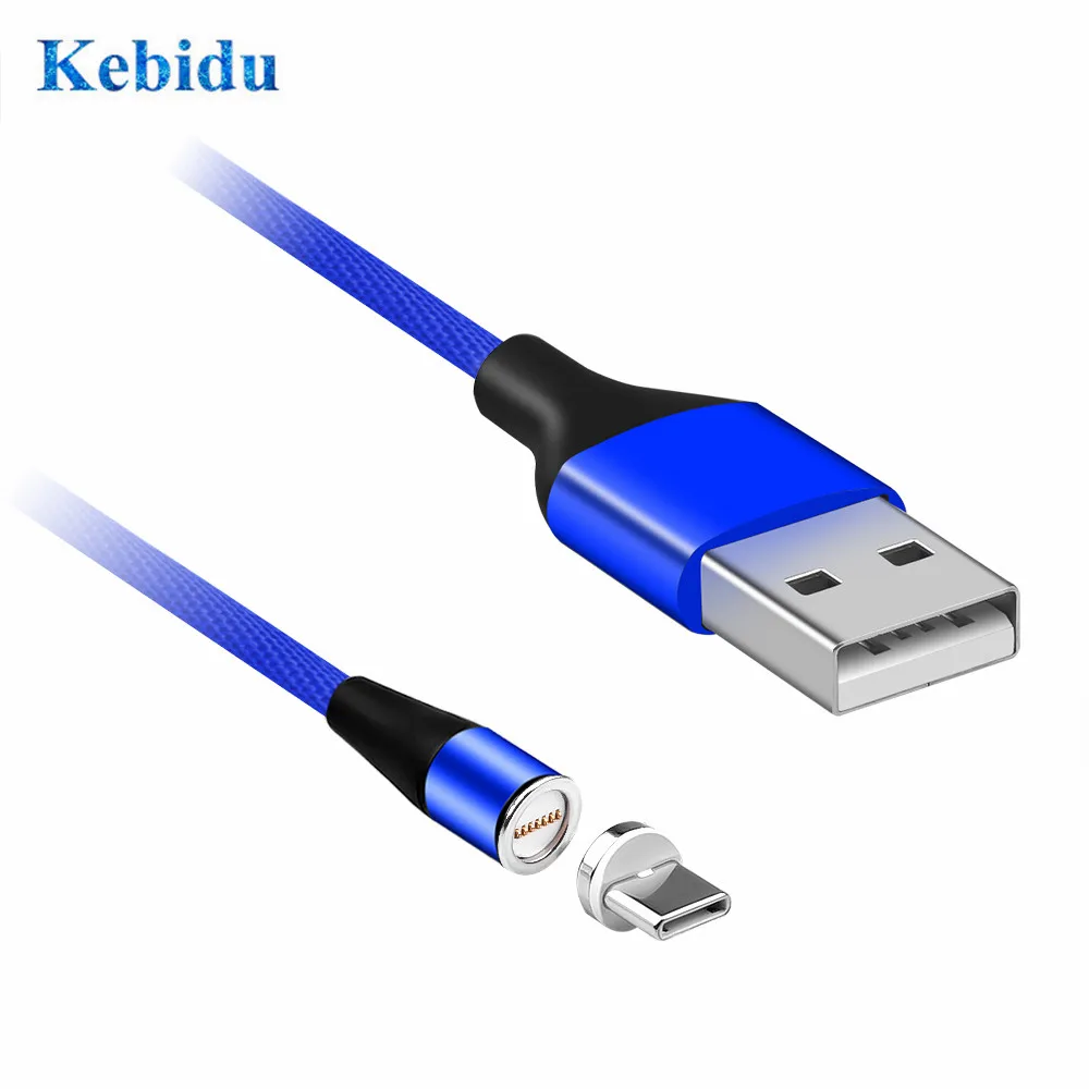 Магнитный кабель KEBIDU 1 м 3 А для быстрой зарядки Type-C магнитное зарядное устройство