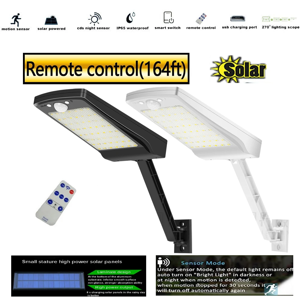 Уличная Светодиодная лампа на солнечной батарее светильник Настенный садовый с