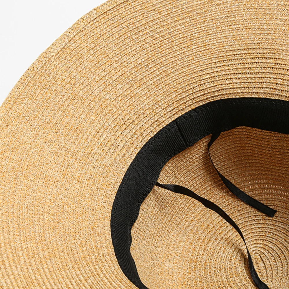 

Wide-brimmed Hat Large Beach Hat Panama Women's Straw Hat UV Protection Foldable Sun Protection Hat Holiday Outdoor Sport Hat
