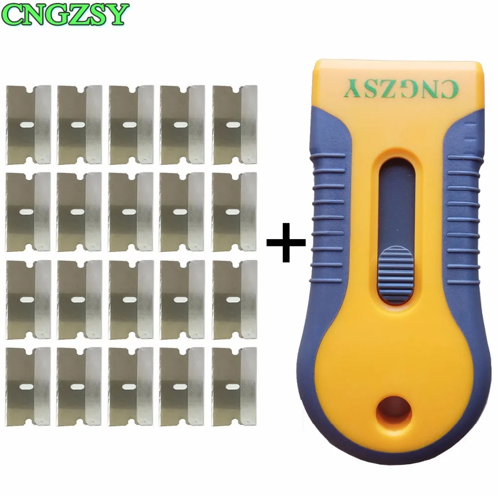 

1.5" Razor Scraper Blade Glass Paint Oven Glue Residual Spatula Car Wrapping Adhesive Clean Single Edge Blade Carbon E16+20M