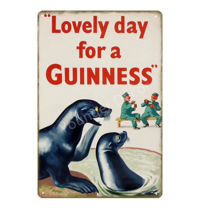 YD1498AI Guinness хороший для вас металлический плакат оловянные знаки винтажный Настенный декор для бара паба клуба человек пещера декоративная пластина YI-123 - Цвет: YD1498AI