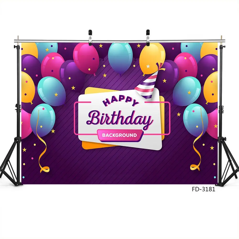 Фон для фотосъемки с надписью Happy Birthday|Фон фотосъёмки| |