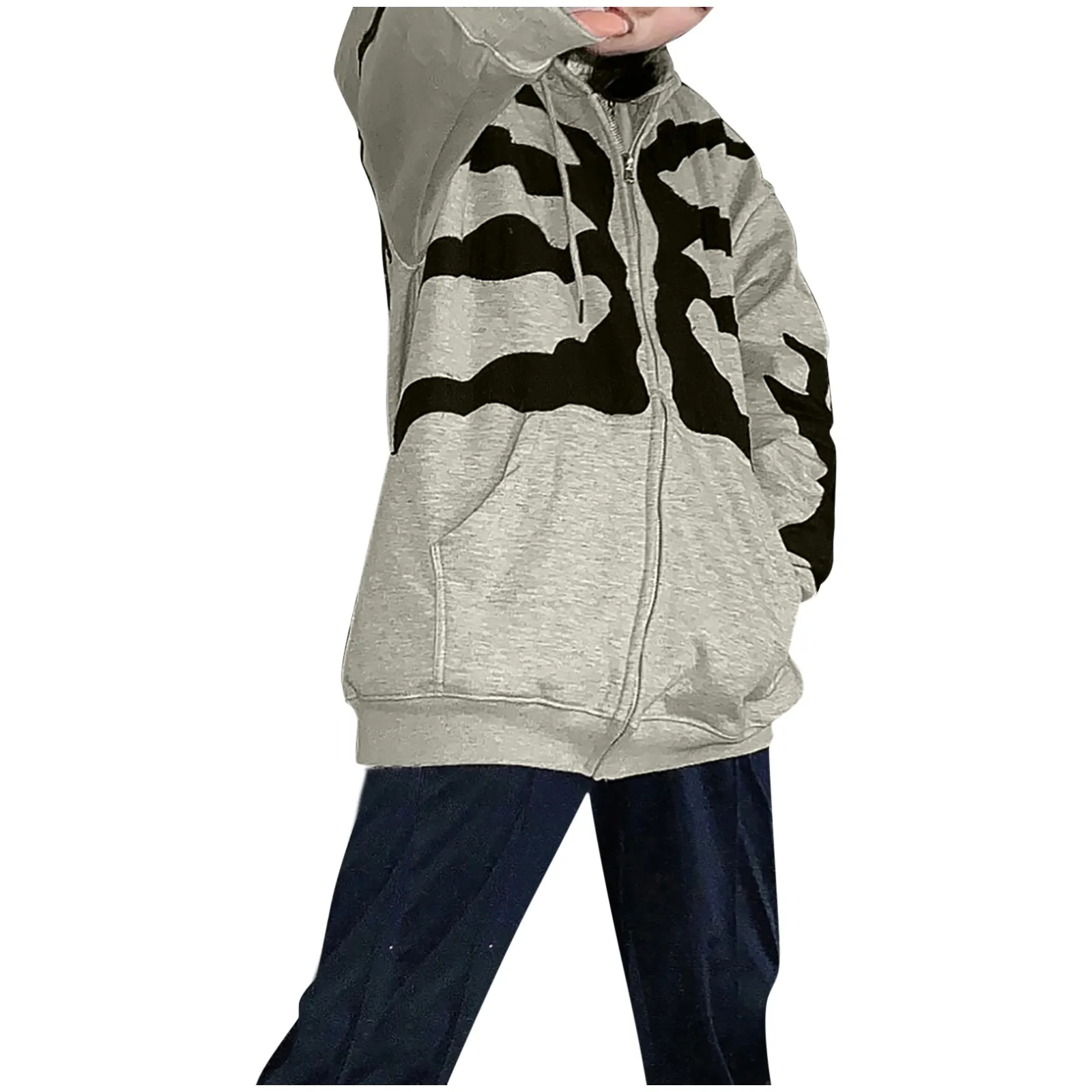 

2021 New Gothic Plus Size Hoodies Women Clothes Fashion Vintage Ins Irregular Print Long Sleeve Dress Sweatshirt For Teens