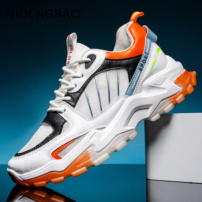 Men Sneakers Running Shoes Mesh Breathable Soft Comfortable Non Slip Male Causal Trainers Walking Jogging Sports Shoes