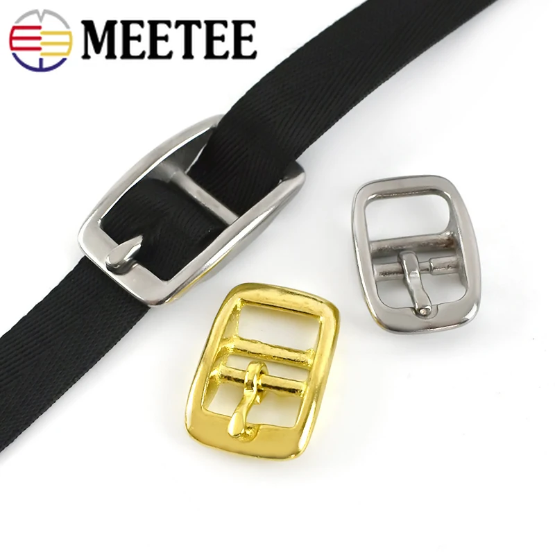 2/5pcs 13-26mm Stainless Steel/Pure Copper Belt Buckle Metal Pin Buckles Bags Strap Adjustment Hook DIY Decor Sliders Accessory | Дом и сад