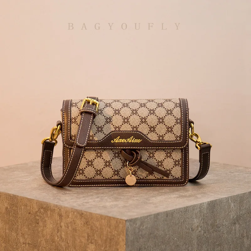 

Genuine Leather Women Flaps 2021 New Fashion Classical Plaid Single Shoulder Bags Ladies Designer Handbags Petit Sac Femme Gg