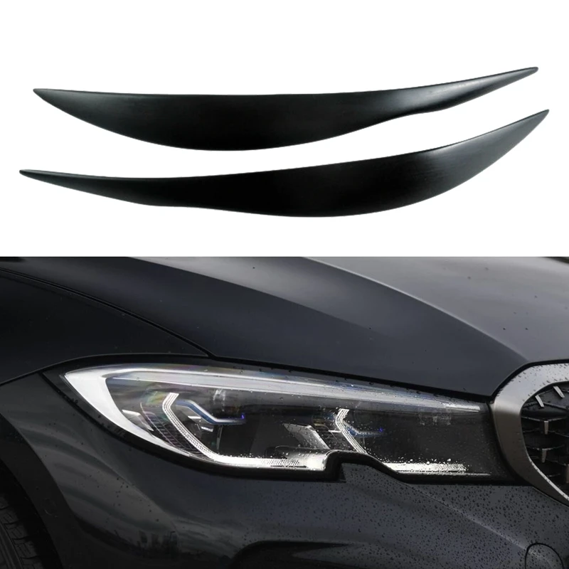 Глянцевые черные фары для BMW 3 серии F30 F35 320I 320Li 2012-2018 накладка на веко бровей |