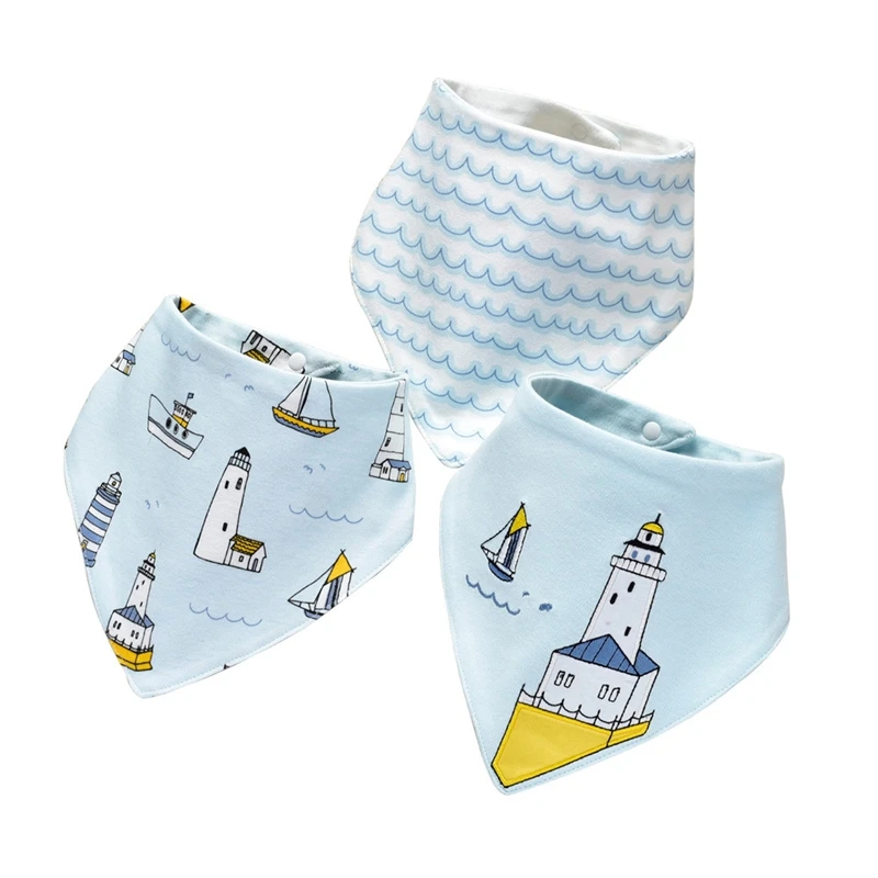 

Insular 3Pcs/Set Baby Bibs Bandana Cotton High Quality Babadores Para Bebe Infant Saliva Towel Baby Bandana Drool Bibs